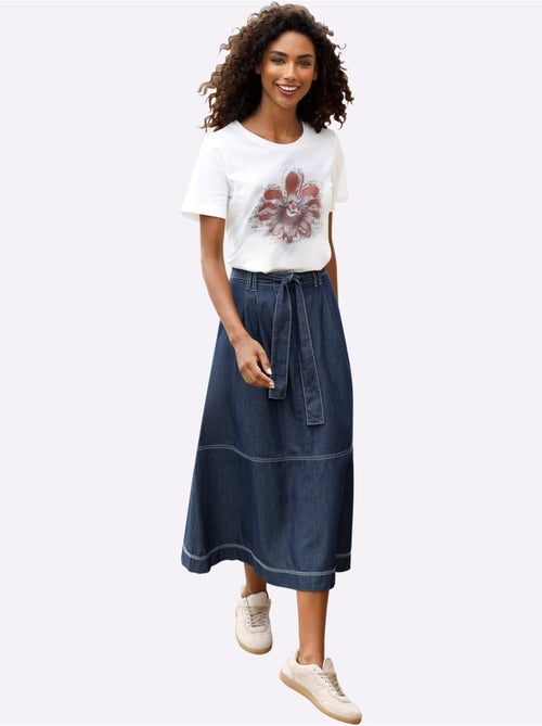 T-shirt Imprimé Floral - Taille Standard - Helline - Kiabi T-shirt Imprimé Floral - Taille Standard - Helline - Kiabi