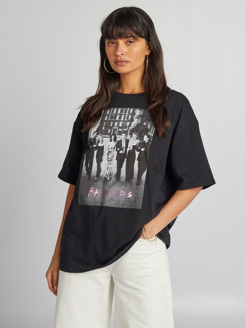 T-shirt imprimé 'Friends' noir - Kiabi