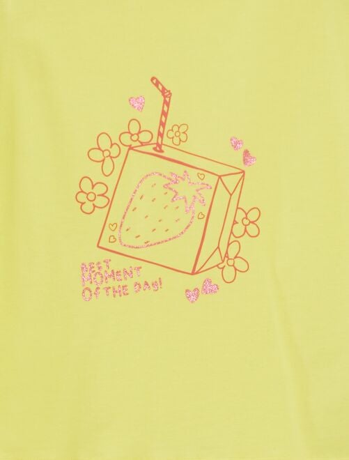 T-shirt imprimé 'fruits' manches courtes - Kiabi