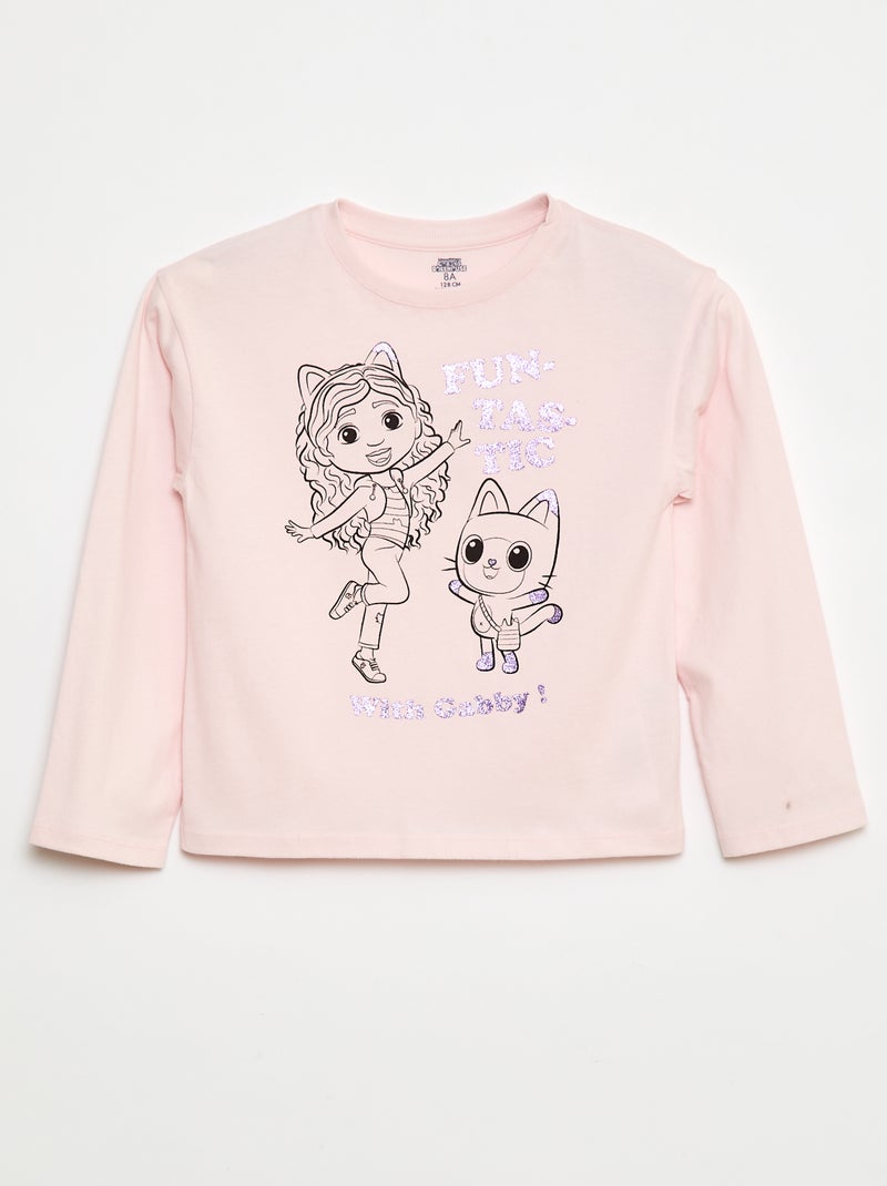 T-shirt imprimé 'Gabby et la maison magique' Rose - Kiabi