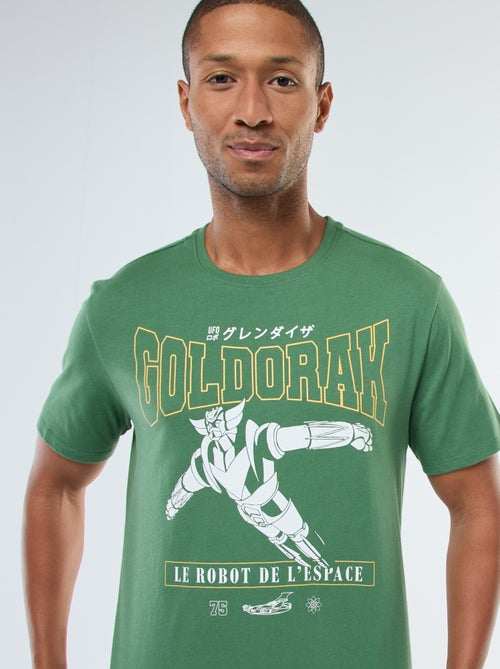T-shirt imprimé 'Goldorak' à manches courtes - Kiabi