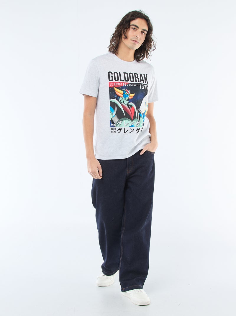 T-shirt imprimé 'Goldorak' Gris - Kiabi