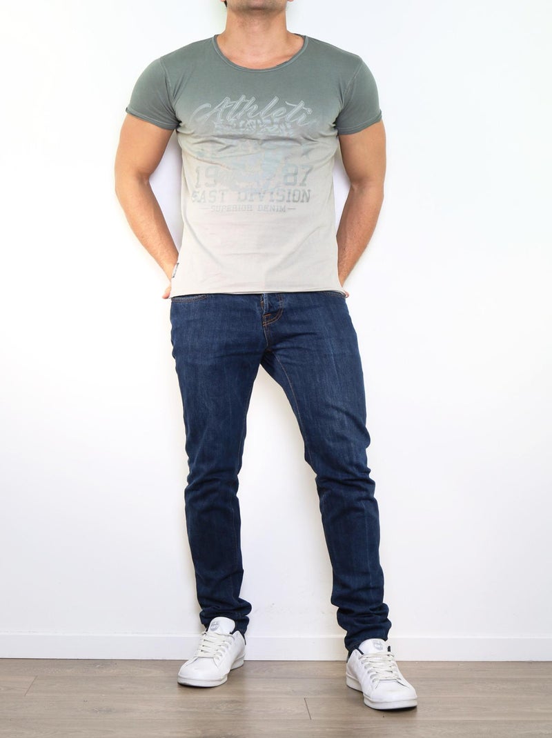 T-shirt imprimé Gris - Kiabi