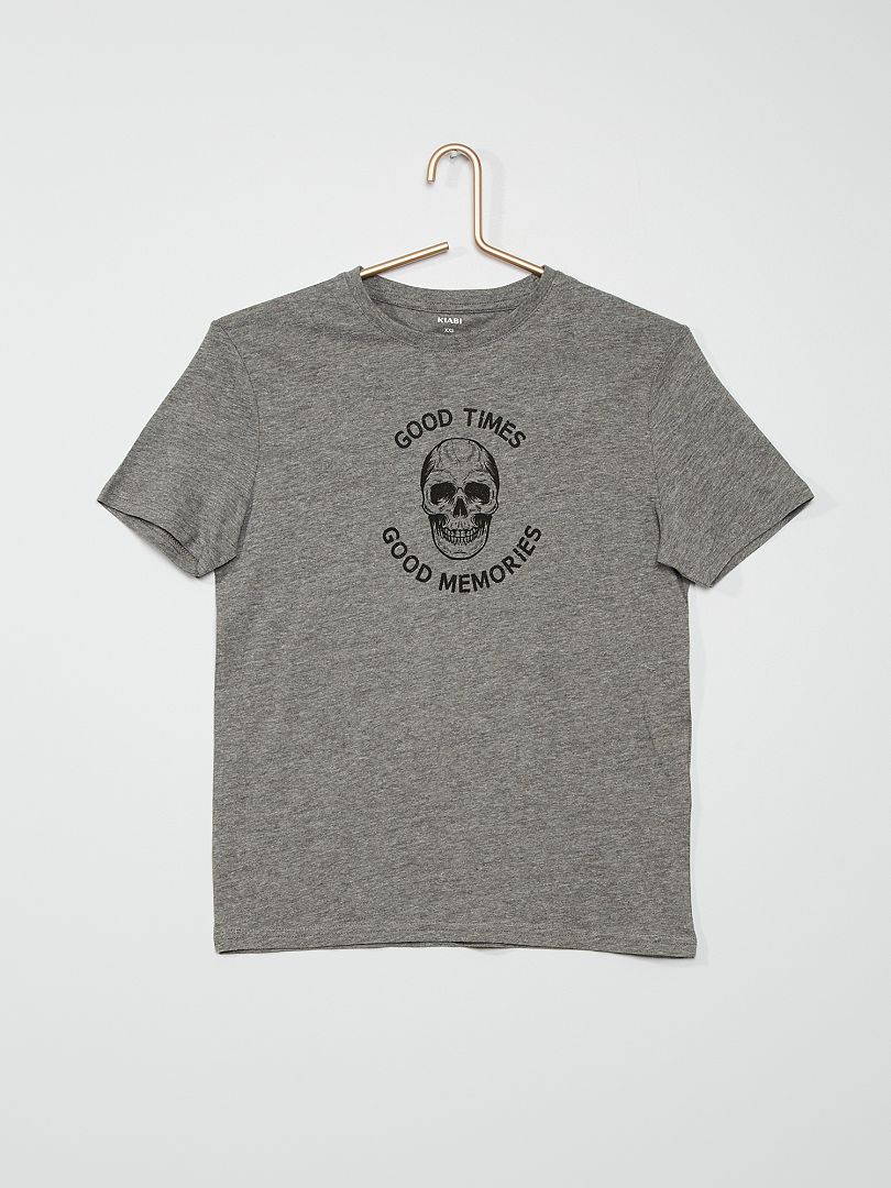 T-shirt imprimé gris - Kiabi