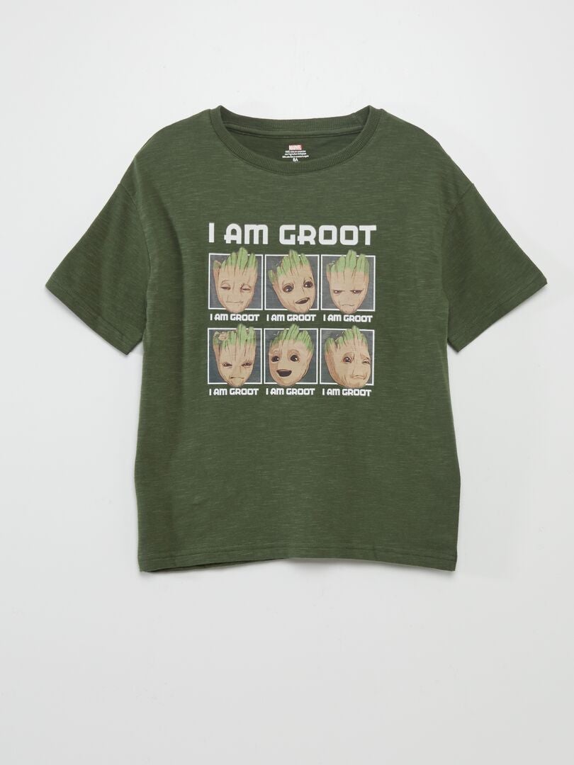 T-shirt imprimé 'Groot' Vert - Kiabi