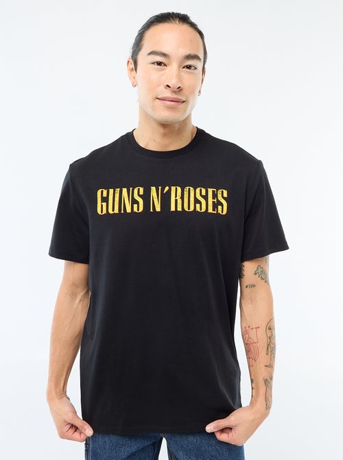 T-shirt imprimé 'Gun'n'roses' - Kiabi
