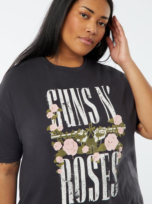 T-shirt imprimé 'Guns N Roses' manches courtes - Kiabi