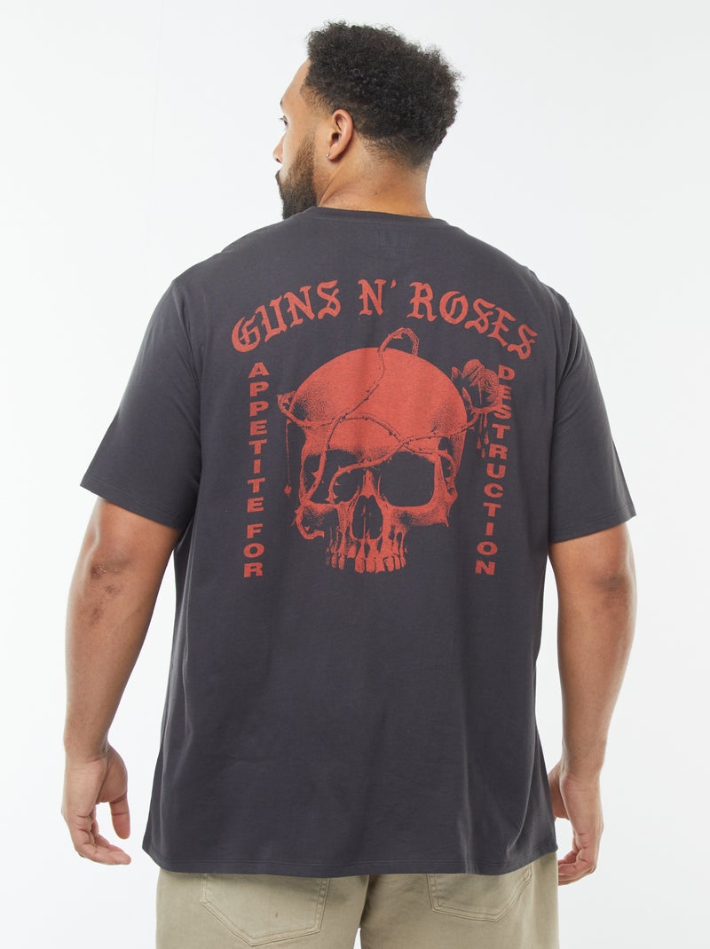 T-shirt imprimé 'Guns N'Roses' à manches courtes Noir - Kiabi