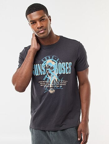 T-shirt imprimé 'Guns N'Roses' à manches courtes