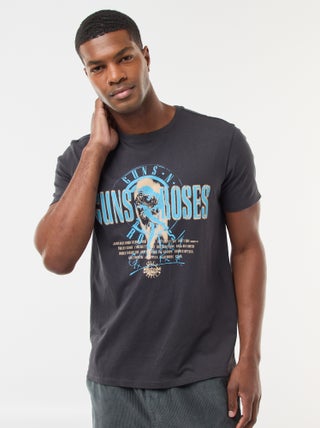 T-shirt imprimé 'Guns N'Roses' à manches courtes