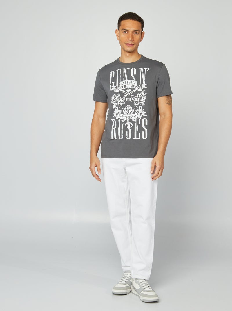 T-shirt imprimé 'Guns N'Roses' Gris - Kiabi
