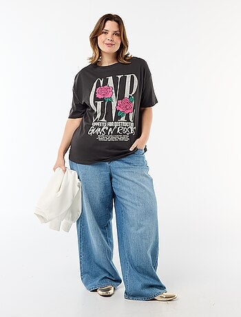 T-shirt imprimé 'Guns N'Roses' manches courtes