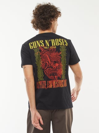T-shirt imprimé 'Guns'N'Roses' manches courtes