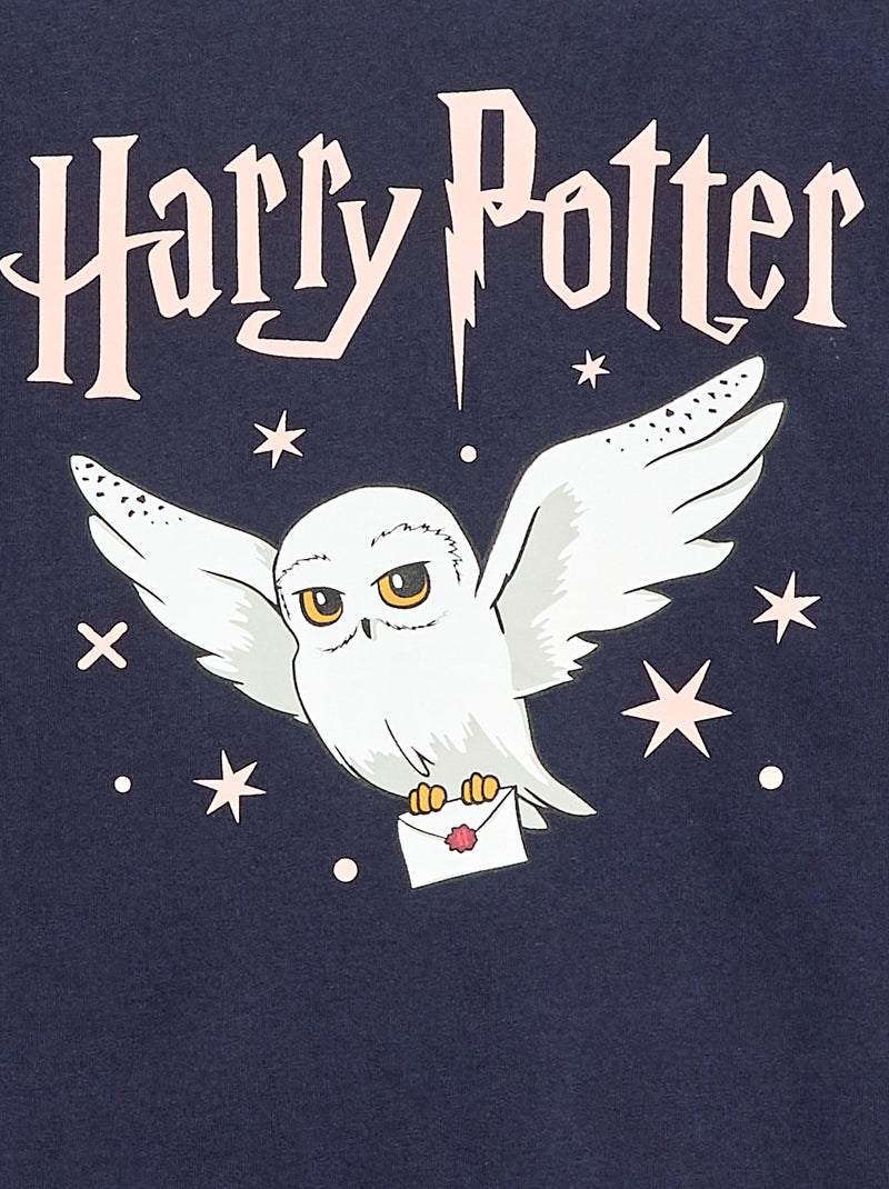 T-shirt imprimé 'Harry Potter' en jersey coton uni Bleu - Kiabi