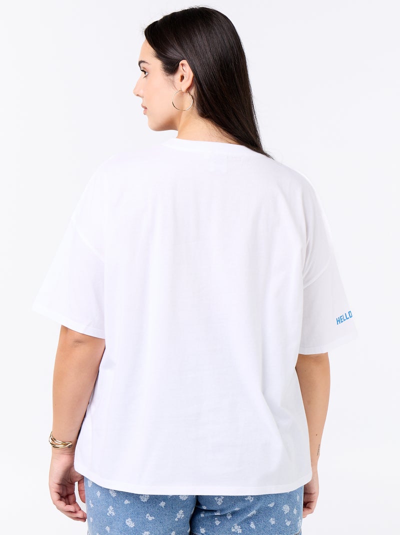 T-shirt imprimé 'Hello Kitty' Blanc - Kiabi