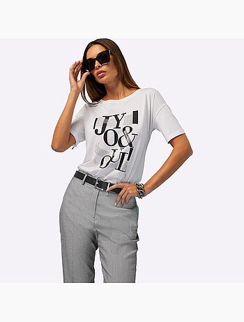 T-shirt Imprimé Inscription Tendance - Taille Standard - helline