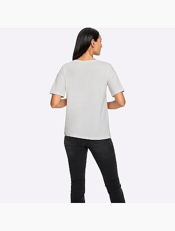 T-shirt Imprimé Inscription Tendance - Taille Standard - helline
