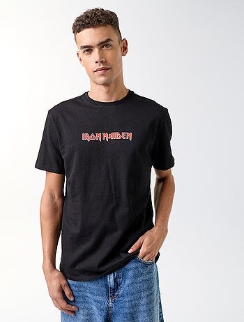 T-shirt imprimé 'Iron Maiden'