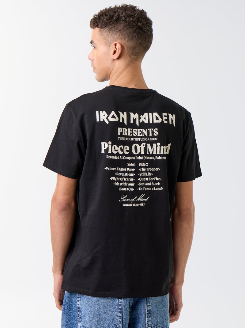 T-shirt imprimé 'Iron Maiden' Noir - Kiabi