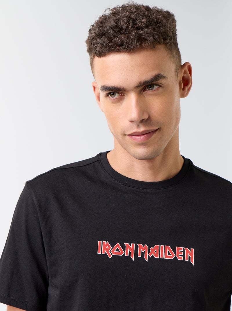 T-shirt imprimé 'Iron Maiden' Noir - Kiabi