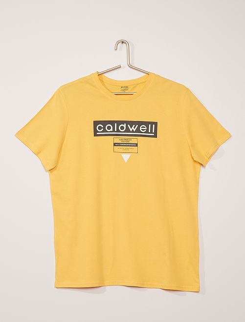 T-shirt imprimé                                                                             jaune 
