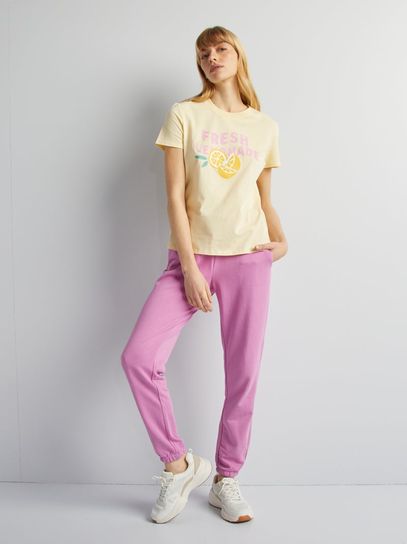 T-shirt imprimé Jaune - Kiabi