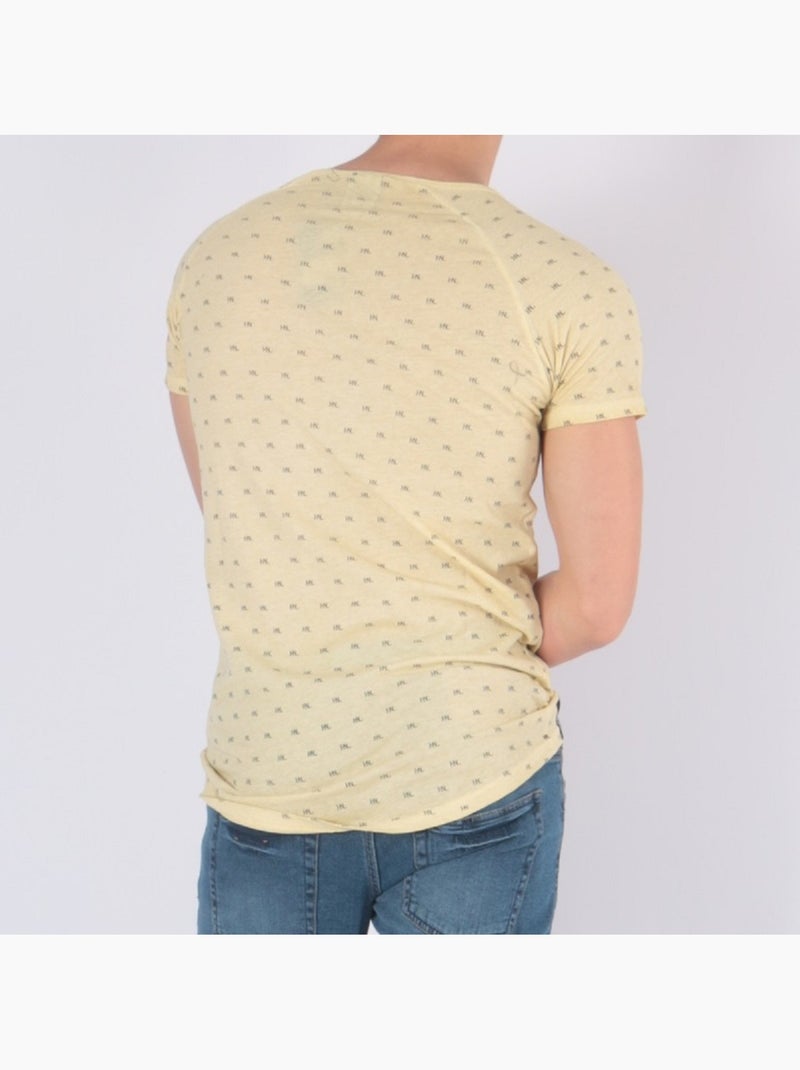 T-shirt imprimé Jaune - Kiabi