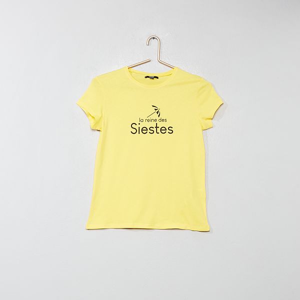tee shirt jaune fille