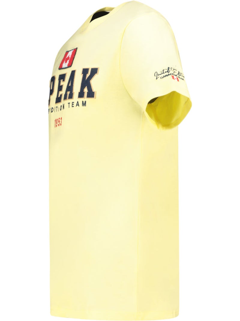 T-shirt imprimé jerateak – canadian peak Jaune clair - Kiabi