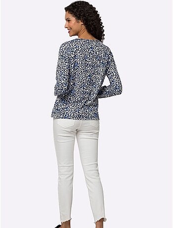 T-shirt imprimé joli motif léopard - taille standard - helline