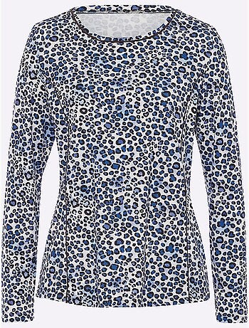 T-shirt imprimé joli motif léopard - taille standard - helline