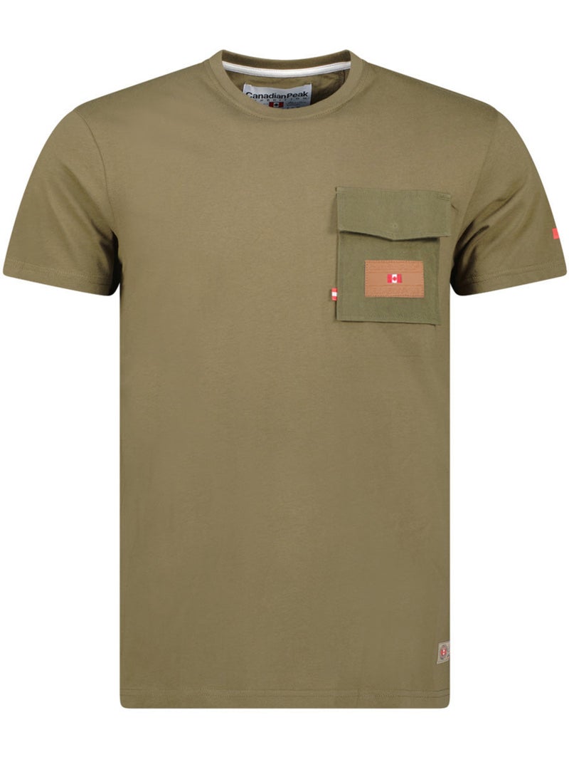 T-shirt imprimé josseak – canadian peak Kaki - Kiabi