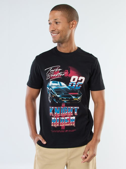 T-shirt imprimé 'K2000' à manches courtes - Kiabi