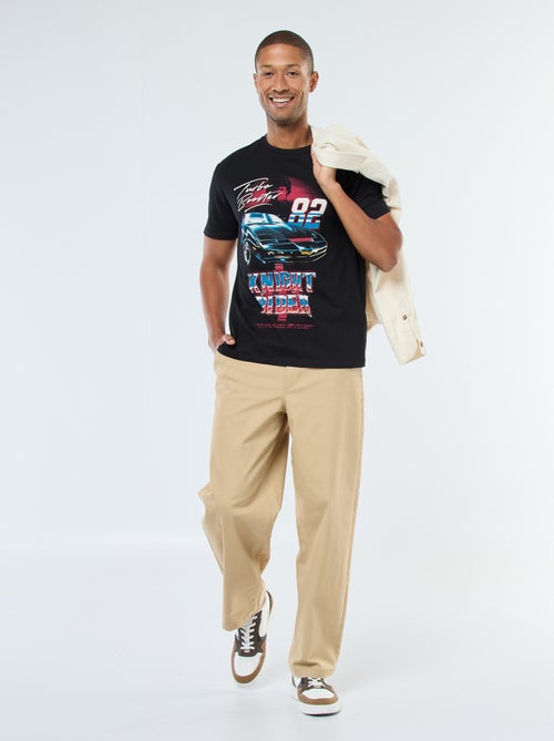 T-shirt imprimé 'K2000' à manches courtes - Kiabi