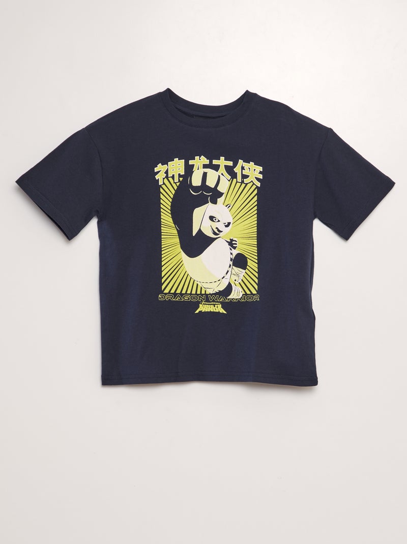 T-shirt imprimé 'Kung-fu Panda' Bleu marine - Kiabi