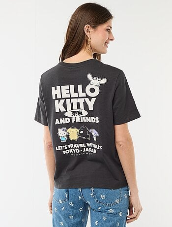 T-shirt imprimé 'Kuromi' à manches courtes