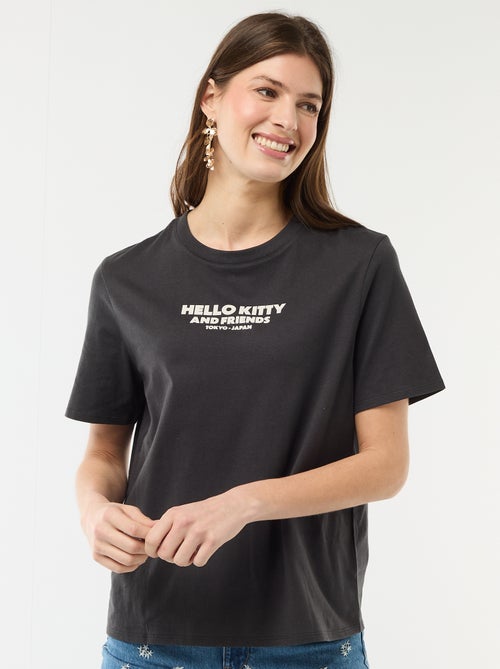 T-shirt imprimé 'Kuromi' à manches courtes - Kiabi