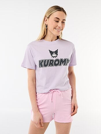 T-shirt imprimé 'Kuromi' à manches courtes