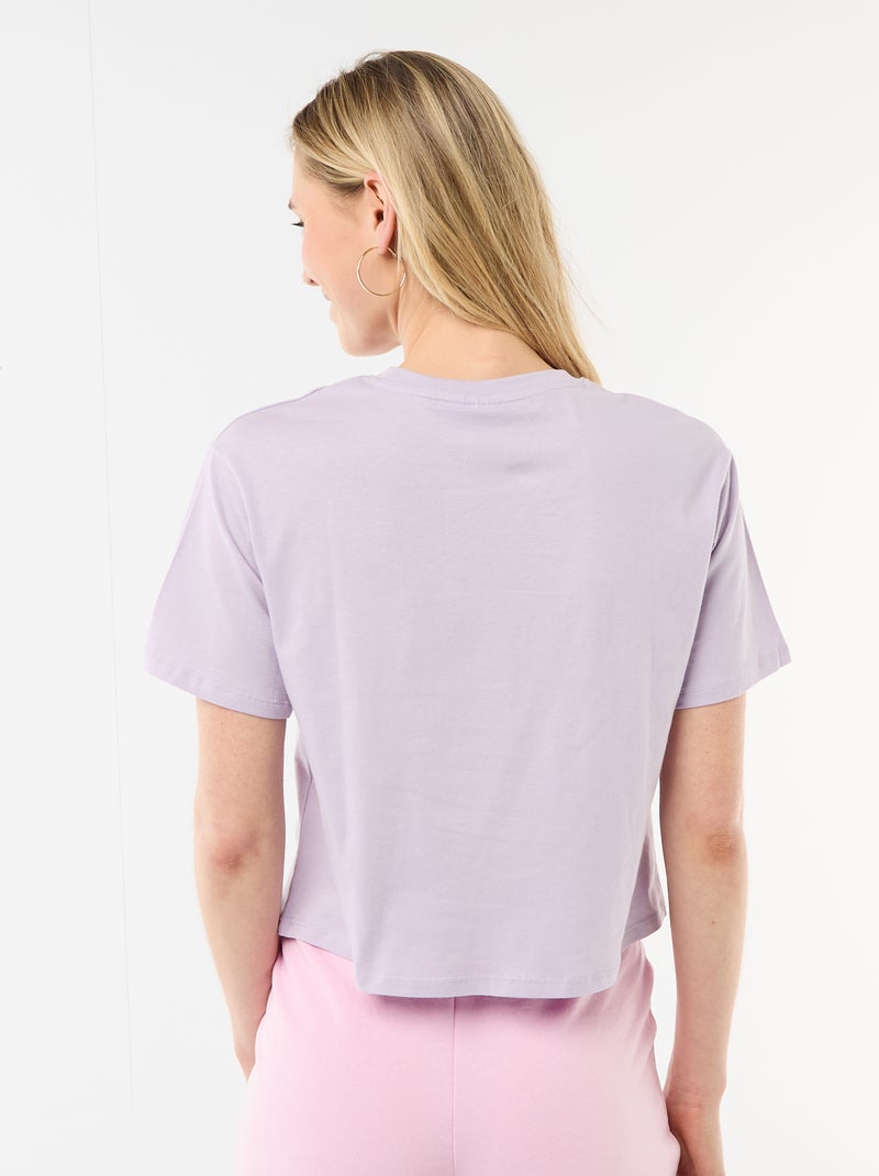 T-shirt imprimé 'Kuromi' à manches courtes Rose - Kiabi