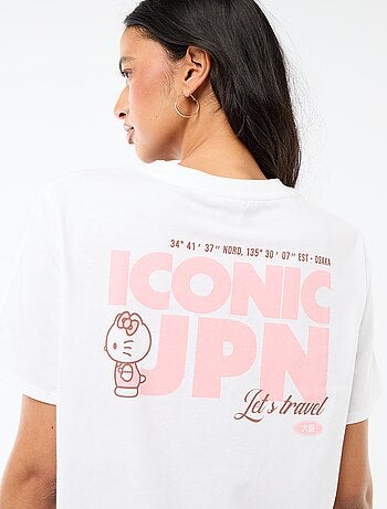 T-shirt imprimé 'Kuromi' imprimé recto/verso