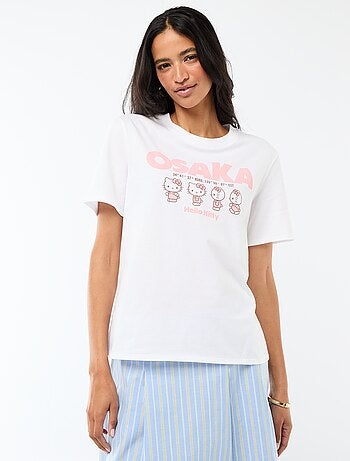 T-shirt imprimé 'Kuromi' imprimé recto/verso