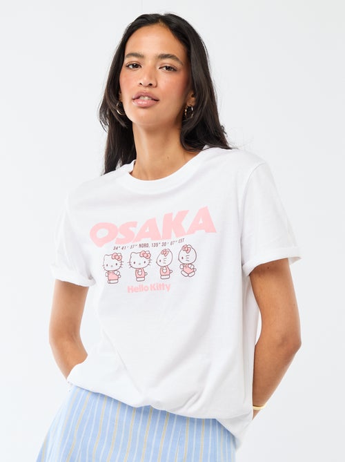 T-shirt imprimé 'Kuromi' imprimé recto/verso - Kiabi