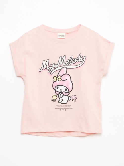 T-shirt imprimé 'Kuromi' uni en coton - Kiabi