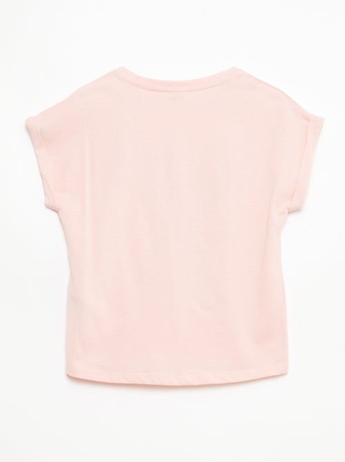 T-shirt imprimé 'Kuromi' uni en coton - Kiabi