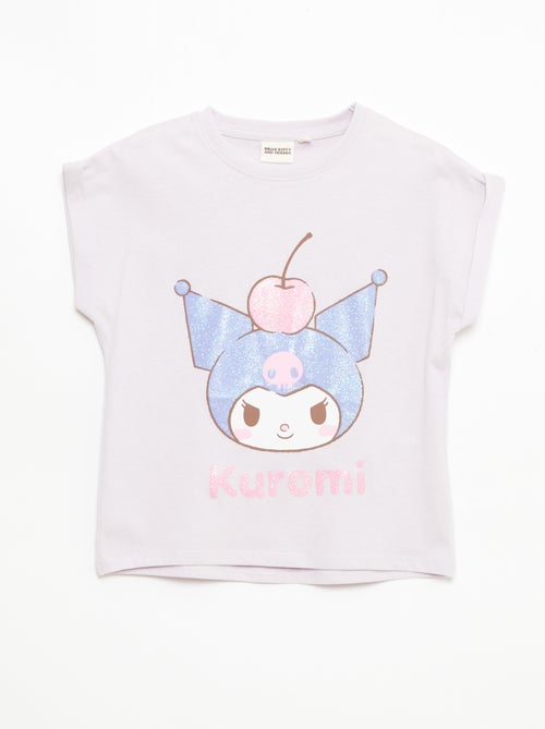 T-shirt imprimé 'Kuromi' uni en coton - Kiabi