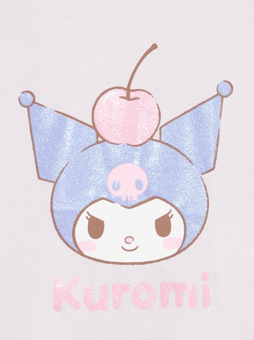T-shirt imprimé 'Kuromi' uni en coton - Kiabi
