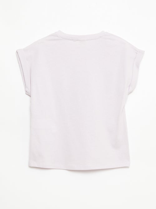 T-shirt imprimé 'Kuromi' uni en coton - Kiabi