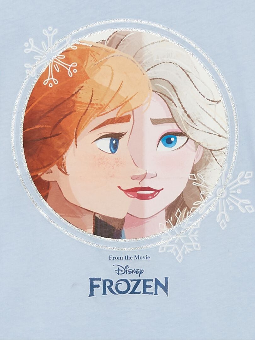 T-shirt imprim?� 'La Reine des Neiges' - Bleu - Kiabi - 10.00�?�