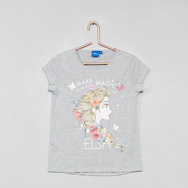 tee shirt gris fille