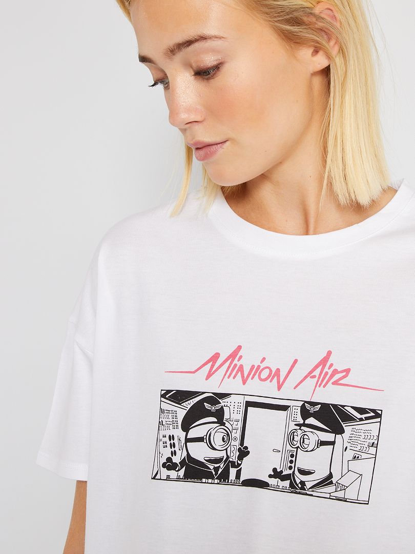 T-shirt imprimé 'Les Minions' blanc - Kiabi